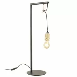 Sampa Helios Lampes à Poser Lampe De Table En Métal Noir