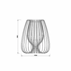 Keria Lampes à Poser Lampe De Table En Métal Noir -Luminaires Soldes Boutique lampe de table en metal noir 37