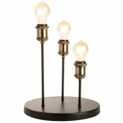 Sampa Helios Lampes à Poser Lampe De Table En Métal Noir