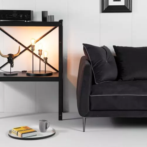 Sampa Helios Lampes à Poser Lampe De Table En Métal Noir 2 Sampa Helios Lampes à Poser Lampe De Table En Métal Noir – Image 2