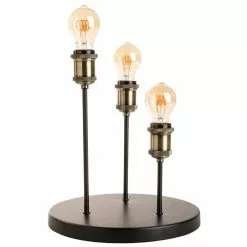 Sampa Helios Lampes à Poser Lampe De Table En Métal Noir 8 Sampa Helios Lampes à Poser Lampe De Table En Métal Noir -Luminaires Soldes Boutique lampe de table en metal noir 9