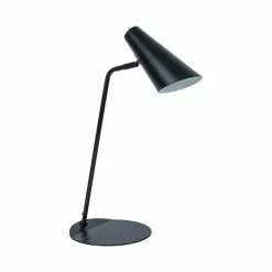 Dyberg Larsen Lampes à Poser Lampe De Table En Métal Noir Mat , H 55 Cm D 22 Cm