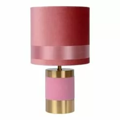 Lampea Lampes à Poser Lampe De Table En Métal Rose 32 Cm -Luminaires Soldes Boutique lampe de table en metal rose 32 cm 2