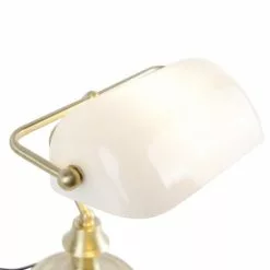 QAZQA Lampes à Poser Lampe De Table En Verre Doré -Luminaires Soldes Boutique lampe de table en verre dore 2