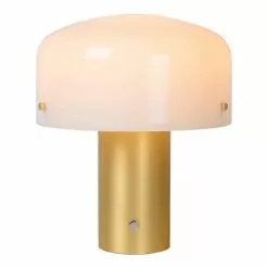 Lampea Lampes Ă Poser Lampe De Table En Verre Or Mat 35 Cm