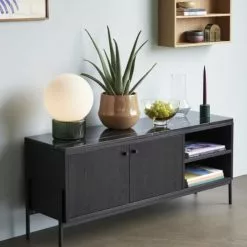 Hubsch Lampes à Poser Lampe De Table En Verre Vert -Luminaires Soldes Boutique lampe de table en verre vert 4