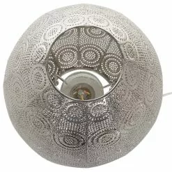 Beliani Lampes à Poser Lampe De Table Métallique -Luminaires Soldes Boutique lampe de table metallique 3