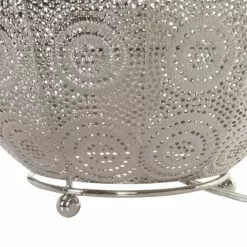 Beliani Lampes à Poser Lampe De Table Métallique -Luminaires Soldes Boutique lampe de table metallique 4