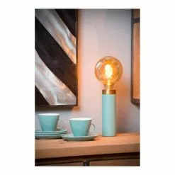 Lampea Lampes à Poser Lampe De Table Vintage En Métal Turquoise Ø 6 Cm -Luminaires Soldes Boutique lampe de table vintage en metal turquoise oe 6 cm 3