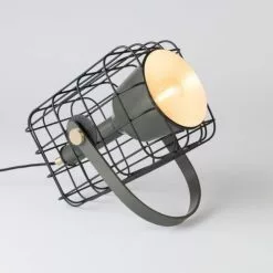 BOITE A DESIGN Lampes à Poser Lampe Design En Métal Gris -Luminaires Soldes Boutique lampe design en metal gris 2