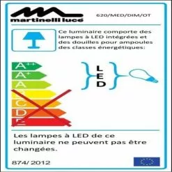 Martinelli Luce Lampes à Poser Lampe Dimmer LED Pied Télescopique Or H50-62cm -Luminaires Soldes Boutique lampe dimmer led pied telescopique or h50 62cm 3