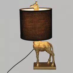 Decoratie Lampes à Poser Lampe Droite Girafe Doré H42 -Luminaires Soldes Boutique lampe droite girafe dore h42 2