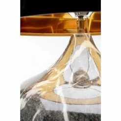 Kare Design Lampes à Poser Lampe Effet Marbre Gris Et Abat-jour Noir -Luminaires Soldes Boutique lampe effet marbre gris et abat jour noir 3