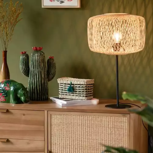 Maisons Du Monde Lampes à Poser Lampe En Bambou Et Métal Noir 3 Maisons Du Monde Lampes à Poser Lampe En Bambou Et Métal Noir – Image 3