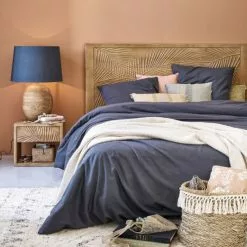 Maisons Du Monde Lampes à Poser Lampe En Bois De Manguier Et Abat-jour En Coton Bleu D43 5 Maisons Du Monde Lampes à Poser Lampe En Bois De Manguier Et Abat-jour En Coton Bleu D43 -Luminaires Soldes Boutique lampe en bois de manguier et abat jour en coton bleu d43 1000 0 18 226338 2