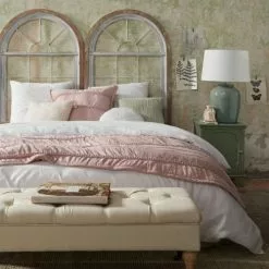 Maisons Du Monde Lampes à Poser Lampe En Céramique Bleue Abat-jour En Lin Blanc -Luminaires Soldes Boutique lampe en ceramique bleue abat jour en lin blanc 1000 8 37 209465 6