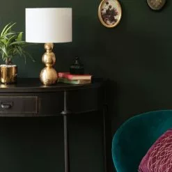 Maisons Du Monde Lampes à Poser Lampe En Céramique Dorée Et Abat-jour En Lin Blanc -Luminaires Soldes Boutique lampe en ceramique doree et abat jour en lin blanc 1000 6 30 227211 3