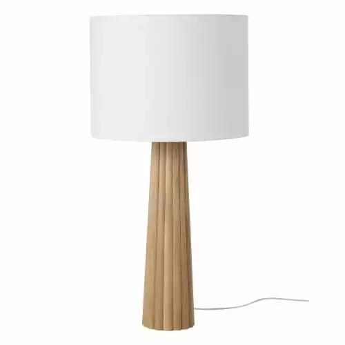 Maisons Du Monde Lampes à Poser Lampe En Chêne Strié Et Abat-jour En Coton Blanc 1 Maisons Du Monde Lampes à Poser Lampe En Chêne Strié Et Abat-jour En Coton Blanc