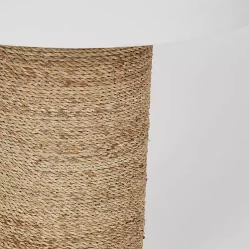 Maisons Du Monde Lampes à Poser Lampe En Corde Et Abat-jour En Lin Blanc H62 2 Maisons Du Monde Lampes à Poser Lampe En Corde Et Abat-jour En Lin Blanc H62 – Image 2