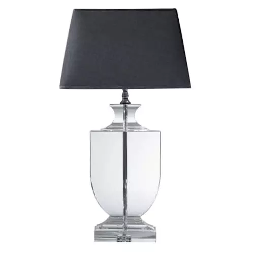 Maisons Du Monde Lampes à Poser Lampe En Cristal Et Abat-jour En Coton Noire H 65 Cm 1 Maisons Du Monde Lampes à Poser Lampe En Cristal Et Abat-jour En Coton Noire H 65 Cm