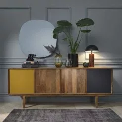 Maisons Du Monde Lampes à Poser Lampe En Hévéa Et Abat-jour En Métal Noir -Luminaires Soldes Boutique lampe en hevea et abat jour en metal noir 1000 14 13 210712 3