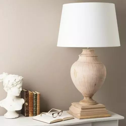 Maisons Du Monde Lampes à Poser Lampe En Manguier Et Abat-jour En Coton Blanc H 90 Cm 3 Maisons Du Monde Lampes à Poser Lampe En Manguier Et Abat-jour En Coton Blanc H 90 Cm – Image 3