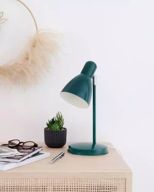 Maisons Du Monde Lampes à Poser Lampe En Métal Bleu Canard 3 Maisons Du Monde Lampes à Poser Lampe En Métal Bleu Canard – Image 3