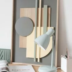 Maisons Du Monde Lampes à Poser Lampe En Métal Bleu Clair -Luminaires Soldes Boutique lampe en metal bleu clair 1000 11 38 224513 1