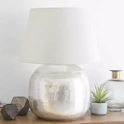 Maisons Du Monde Lampes à Poser Lampe En Métal Ciselé H68 5 Maisons Du Monde Lampes à Poser Lampe En Métal Ciselé H68 – Image 5