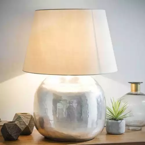 Maisons Du Monde Lampes à Poser Lampe En Métal Ciselé H68 4 Maisons Du Monde Lampes à Poser Lampe En Métal Ciselé H68 – Image 4