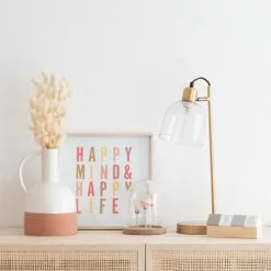 Maisons Du Monde Lampes à Poser Lampe En Métal Doré Et Abat-jour En Verre -Luminaires Soldes Boutique lampe en metal dore et abat jour en verre 1000 11 31 203637 3