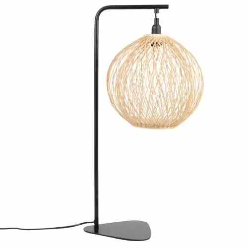 Maisons Du Monde Lampes à Poser Lampe En Métal Noir Abat-jour Rond En Bambou 1 Maisons Du Monde Lampes à Poser Lampe En Métal Noir Abat-jour Rond En Bambou