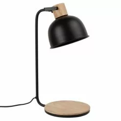 Maisons Du Monde Lampes à Poser Lampe En Métal Noir Et Manguier