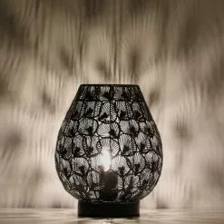 Lussiol Lighting Lampes à Poser Lampe En Métal Noir H.25 Cm -Luminaires Soldes Boutique lampe en metal noir h 25 cm 2