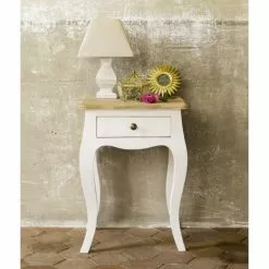 Maisons Du Monde Lampes à Poser Lampe En Paulownia Et Abat-jour Coloris Lin -Luminaires Soldes Boutique lampe en paulownia et abat jour coloris lin 1000 6 14 153108 6