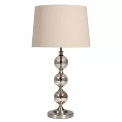 Maisons Du Monde Lampes à Poser Lampe En Verre Avec Abat-jour Beige