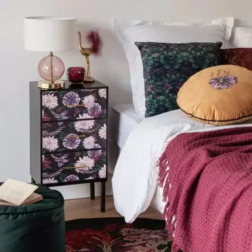 Maisons Du Monde Lampes à Poser Lampe En Verre Doré, Rose Et Abat-jour Blanc 2 Maisons Du Monde Lampes à Poser Lampe En Verre Doré, Rose Et Abat-jour Blanc – Image 2