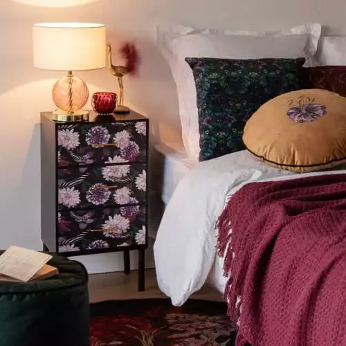 Maisons Du Monde Lampes à Poser Lampe En Verre Doré, Rose Et Abat-jour Blanc 3 Maisons Du Monde Lampes à Poser Lampe En Verre Doré, Rose Et Abat-jour Blanc – Image 3