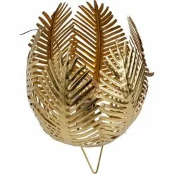 Kare Design Lampes à Poser Lampe Feuilles En Acier Doré -Luminaires Soldes Boutique lampe feuilles en acier dore 4