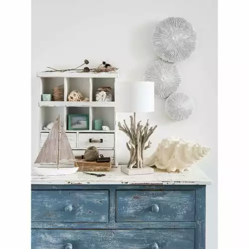 Maisons Du Monde Lampes à Poser Lampe Imitation Bois Flotté Et Abat-jour Blanc 6 Maisons Du Monde Lampes à Poser Lampe Imitation Bois Flotté Et Abat-jour Blanc – Image 6