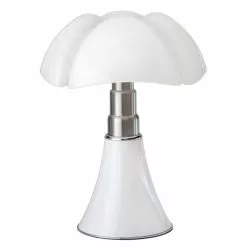 Martinelli Luce Lampes à Poser Lampe LED Blanche Avec Variateur H35cm -Luminaires Soldes Boutique lampe led blanche avec variateur h35cm 2
