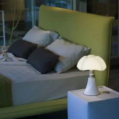 Martinelli Luce Lampes à Poser Lampe LED Blanche Avec Variateur H35cm -Luminaires Soldes Boutique lampe led blanche avec variateur h35cm 5