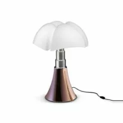 Martinelli Luce Lampes à Poser Lampe LED Argentée Avec Variateur H35cm -Luminaires Soldes Boutique lampe led cuivree avec variateur h35cm 4