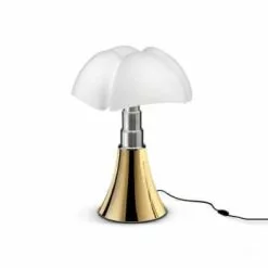 Martinelli Luce Lampes à Poser Lampe LED Argentée Avec Variateur H35cm -Luminaires Soldes Boutique lampe led doree avec variateur h35cm 1