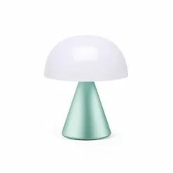 Lexon Lampes à Poser Lampe LED Portable Medium En Aluminium Bleu Céladon -Luminaires Soldes Boutique lampe led portable medium en aluminium bleu celadon 2