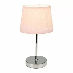 Decoratie Lampes à Poser Lampe Métal Abat-jour Ajouré Cœur Rose -Luminaires Soldes Boutique lampe metal abat jour ajoure coeur rose 2