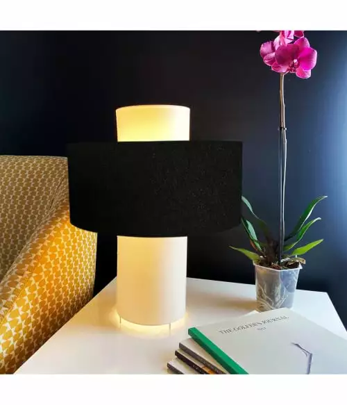 Abat-jours Lampes à Poser Lampe Noir D 35 Cm 2 Abat-jours Lampes à Poser Lampe Noir D 35 Cm – Image 2