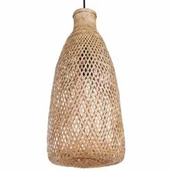 Beliani Suspensions Lampe Suspendue En Bambou Naturel -Luminaires Soldes Boutique lampe suspendue en bambou naturel 3