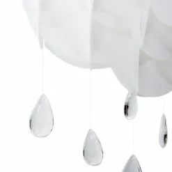 Beliani Suspensions Lampe Suspension Blanche -Luminaires Soldes Boutique lampe suspension blanche 2