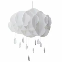 Beliani Suspensions Lampe Suspension Blanche